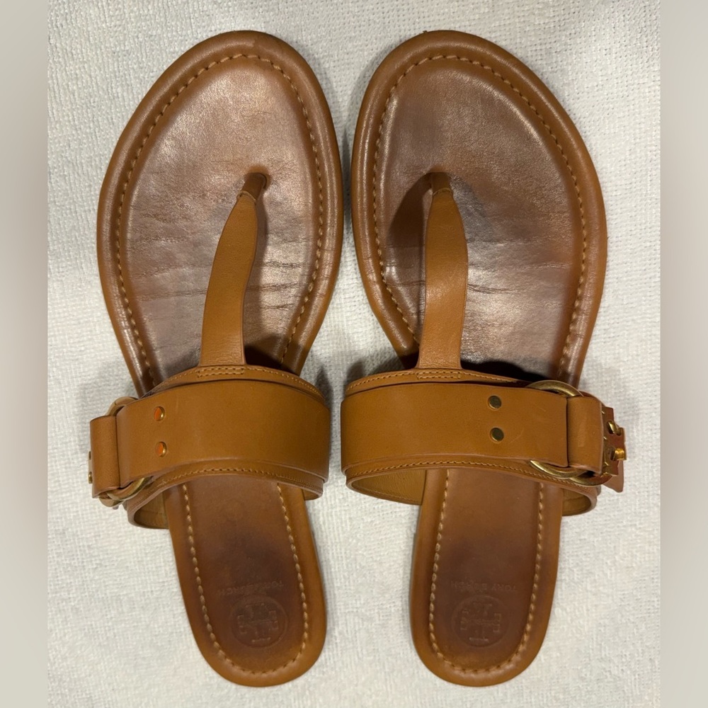 Tory Burch brown/tan sandals size 10